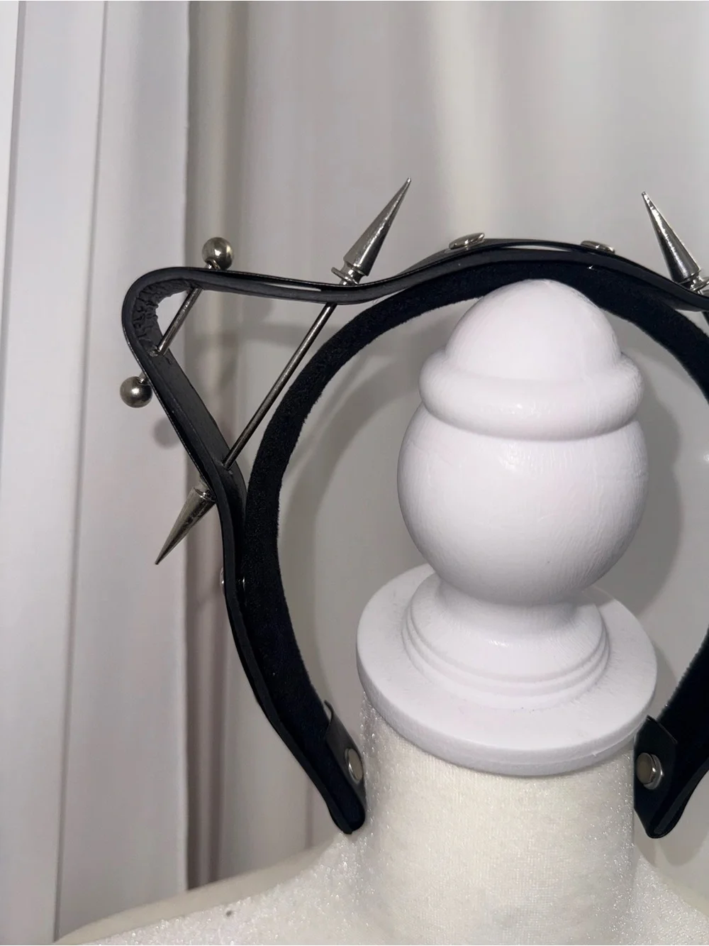 Brand new black spiked cat ear headband